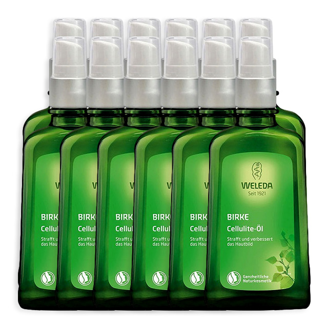 ヴェレダ ホワイトバーチ ボディシェイプオイル 100ml x 12 ポンプ付