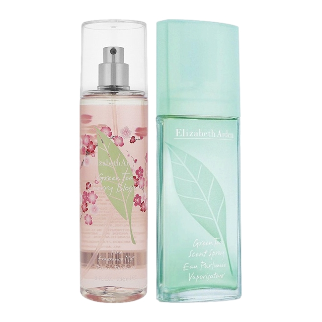 エリザベスアーデン グリーンティー 2点セット/　チェリーブロッサム　フレグランスミスト 236ml  ＋ 　オードトワレ 100ml