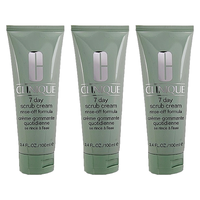 クリニーク セブンデイ スクラブ クリーム リンス オフ フォーミュラ 100ml x 3 もっとお得な3個セット