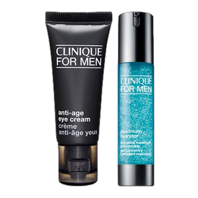 クリニーク フォーメン 2点セット/ AG アイクリーム 15ml  ＋ MX ハイドレーター ウォーター ジェル コンセントレート 48ml
