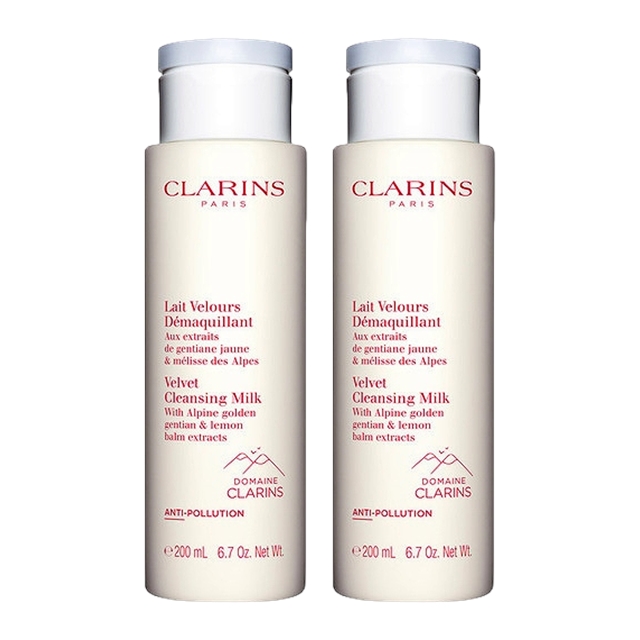 クラランス ベルベット クレンジング ミルク 200ml x 2 お得な2個セット