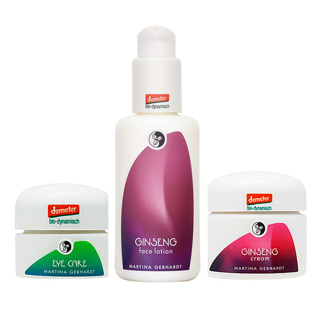 マルティナ アイケアクリーム & ジンセナ モイスチャーミルク & ジンセナ クリームセット 15ml+100ml+50ml