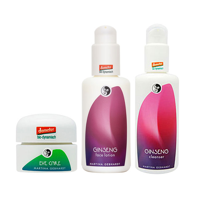 マルティナ アイケアクリーム & ジンセナ モイスチャーミルク & ジンセナ クレンジングミルクセット 15ml+100ml+150ml