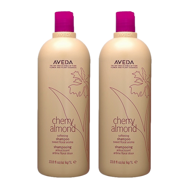 アヴェダ チェリー アーモンド シリーズ ソフトニング シャンプー 1000ml(サロンサイズ） x 2