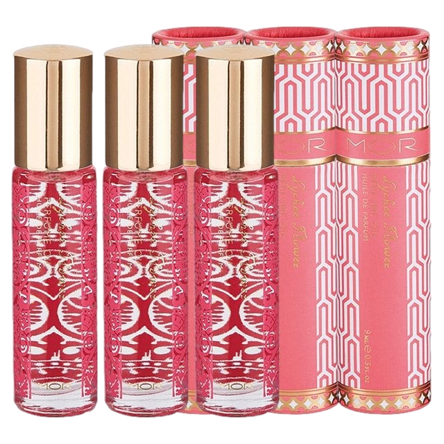 モア リトルラグジュアリーズ ロールオンパフュームオイル ライチーフラワー 9mL x 3 お得な3個セット