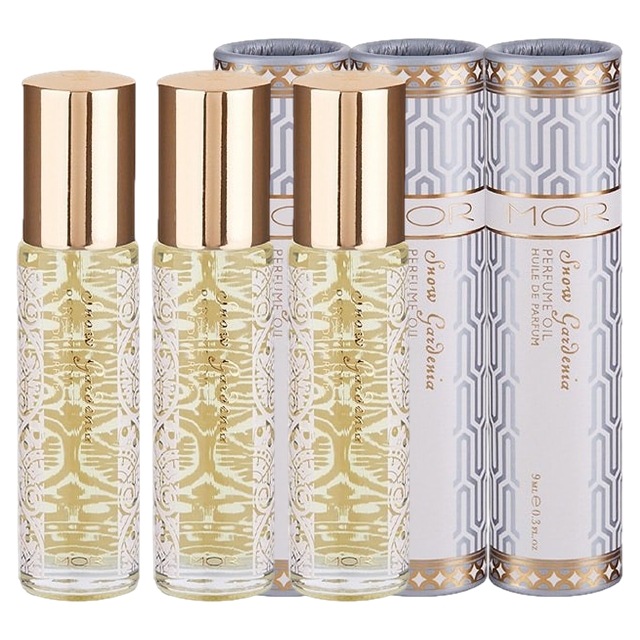 モア リトルラグジュアリーズ ロールオンパフュームオイル スノーガーデニア 9mL x 3 お得な3個セット