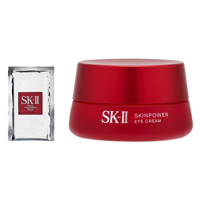エスケーツー（SK-II／SK2） フェイシャル トリートメント マスク   1枚 とスキンパワー アイ クリーム 15g のセット
