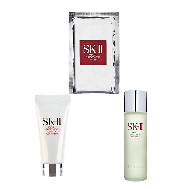 エスケーツー（SK-II／SK2） フェイシャルトリートメント マスク＋ ジェントルクレンザー ＋  エッセンス セット 1枚+20g+230ml