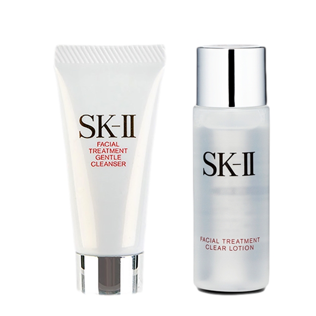 エスケーツー（SK-II／SK2） フェイシャルトリートメント ジェントルクレンザー ＋  クリア ローション セット 20g+30ml