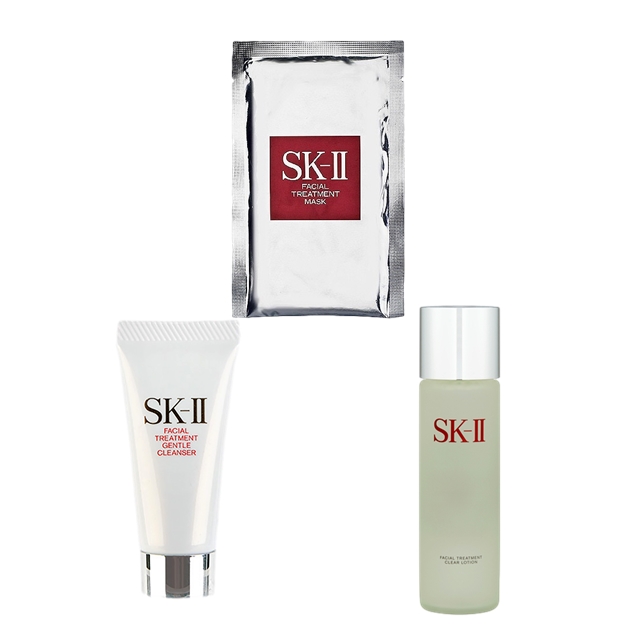 エスケーツー（SK-II／SK2） ピテラベーシックケア 3点セット/FTマスク   1枚  ＋ FTジェントルクレンザー 20g  ＋ FT クリア ローション 230ml