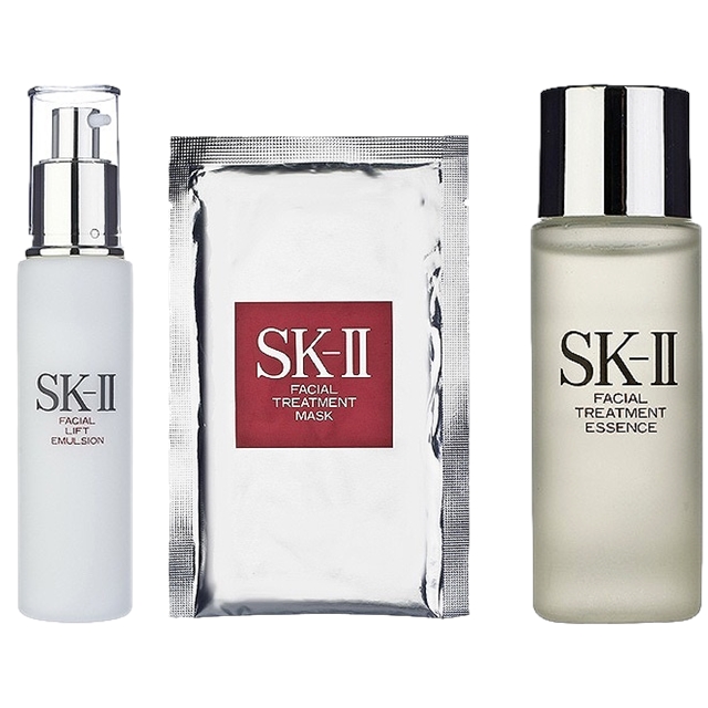 エスケーツー(SK-II/SK2) フェイシャル トリートメントエッセンス+エマルジョン +マスクのセット 75ml+ 100g+1枚