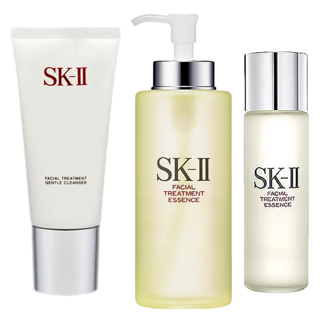 エスケーツー（SK-II／SK2） ピテラベーシックケア 3点セット/FTジェントルクレンザー 120g  ＋ FT エッセンス 330ml  ＋ FT エッセンス 30ml 120g+330ml+30ml