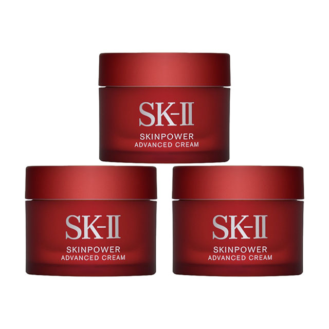 エスケーツー（SK-II／SK2） スキンパワー アドバンスト クリーム 45g(15g×3） ミニサイズ3個セット