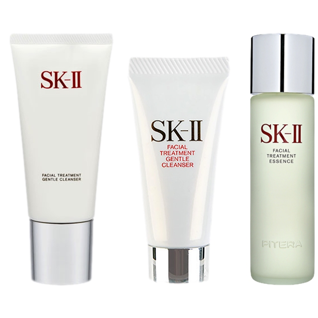 エスケーツー（SK-II／SK2） ピテラベーシックケア 3点セット/FTジェントルクレンザー 120g  ＋ FTジェントルクレンザー 20g  ＋ FT エッセンス 230ml