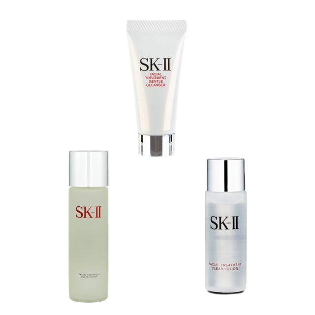 エスケーツー（SK-II／SK2） フェイシャルトリートメント ジェントルクレンザー ＋  クリア ローション セット 20g+30ml+230ml