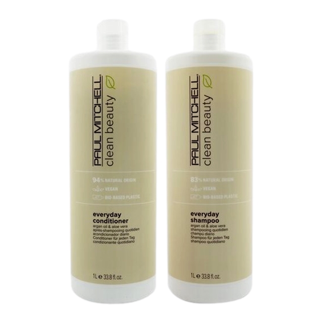 ポールミッチェル クリーン ビューティー エブリデイ シャンプー と クリーン ビューティー エブリデイ コンディショナー のセット 1000ml(サロンサイズ）x2