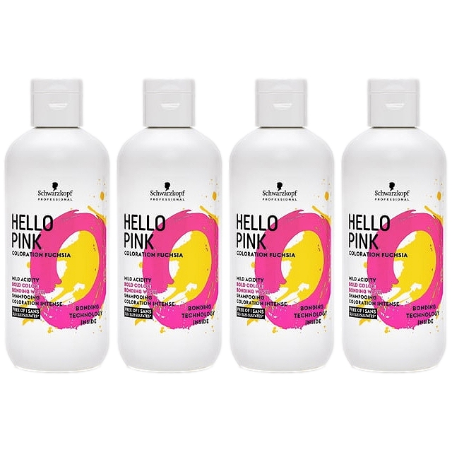 シュワルツコフ ハローピンク カラーシャンプー 310g x 4 お得な4個セット