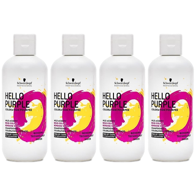 シュワルツコフ ハローパープル カラーシャンプー 310g x 4 お得な4個セット
