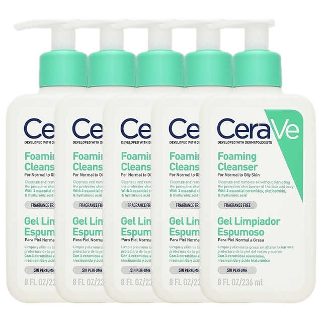 セラヴィ フォーミング フェイシャル クレンザー 236ml(ポンプ付) x 5 お得な5個セット