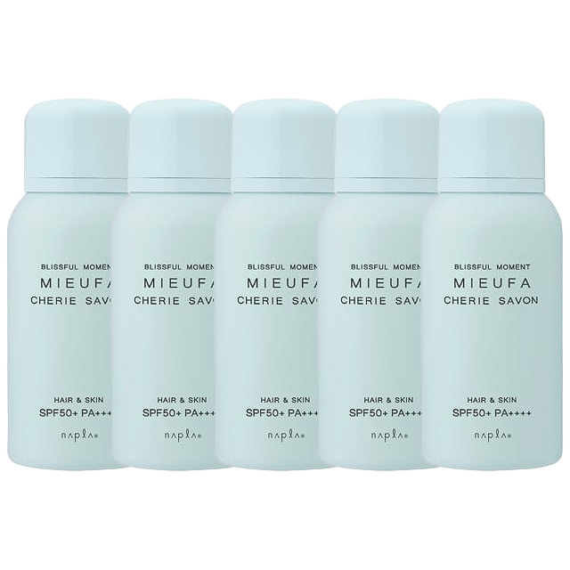 ナプラ ミーファ フレグランスUVスプレー 80g x 5 シェリーサボン