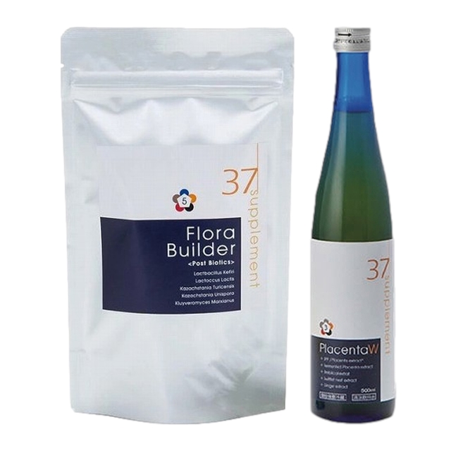 37℃ フローラビルダー プラス +プラセンタドリンクW 60粒+500ml