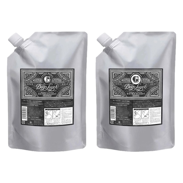 ディープレイヤー ディープレイヤー ExG  シャンプー +トリートメントセット 750g+750ml 詰め替え用