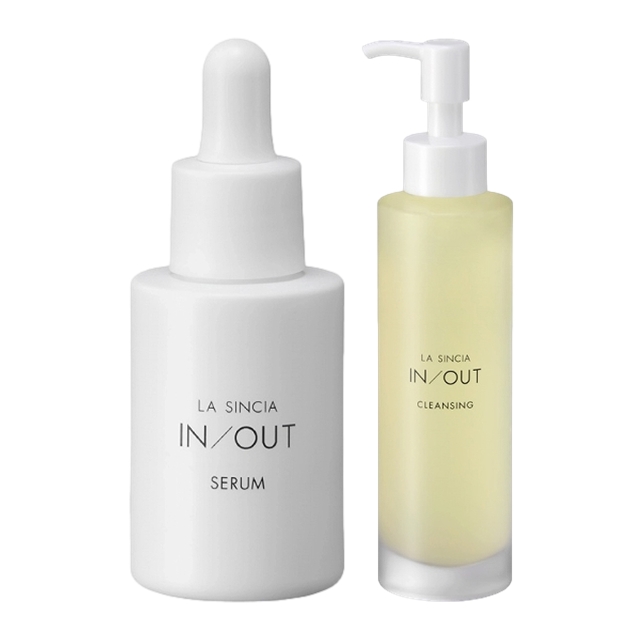 ラシンシア IN/OUT 2点セット/ セラム 30mL  ＋  クレンジング 150mL