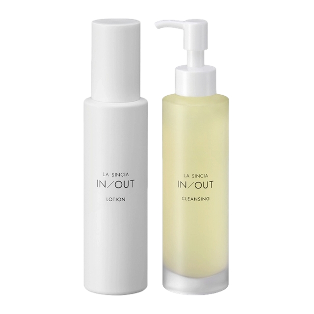 ラシンシア IN/OUT  ローション 120mL  ＋  クレンジング 150mL セット