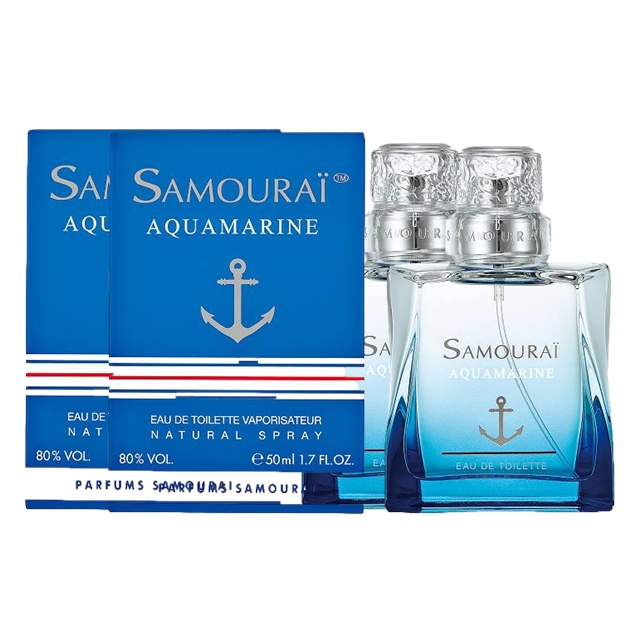 サムライ アクアマリン　オードトワレ 50ml x 2 お得な2個セット