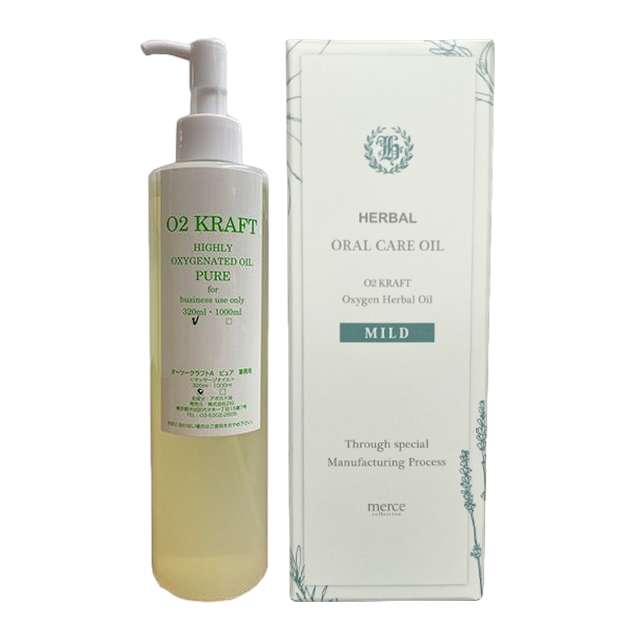 O2クラフト オーツークラフトピュアAアボカド油  とハーバル オーラルケアオイル のセット 320ml+20ml ピュアA(香りなし) +マイルド