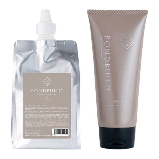 オレンジコスメ ボンドビルド プレックスシャンプー +トリートメントセット 1000ml/200g リフィル