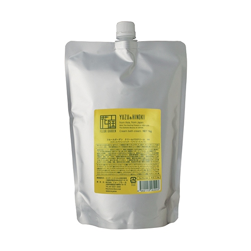 フォーフルール フルールガーデン クリームバス 柚子ヒノキ 1000ｇ (リフィル）