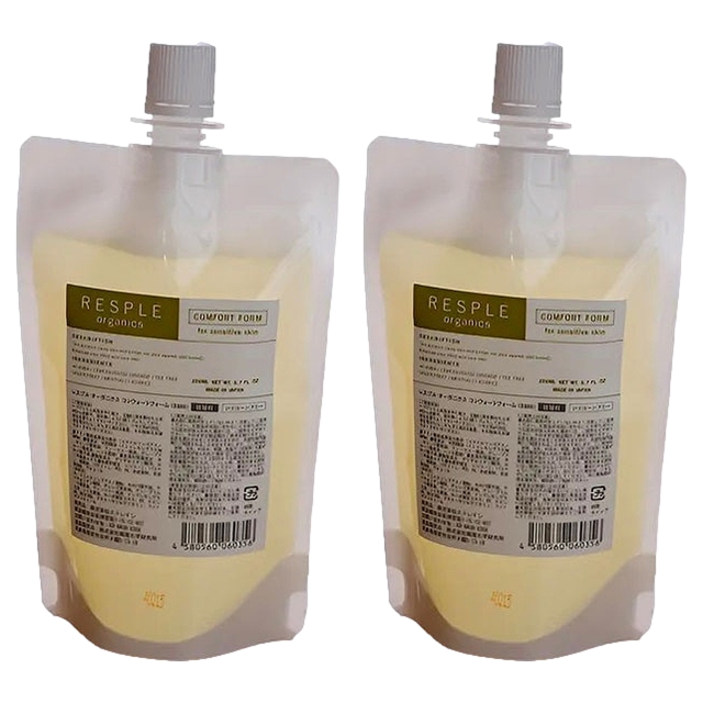 レスプルオーガニクス コンフォートフォーム 200ml(リフィル） x 2 お得な2個セット