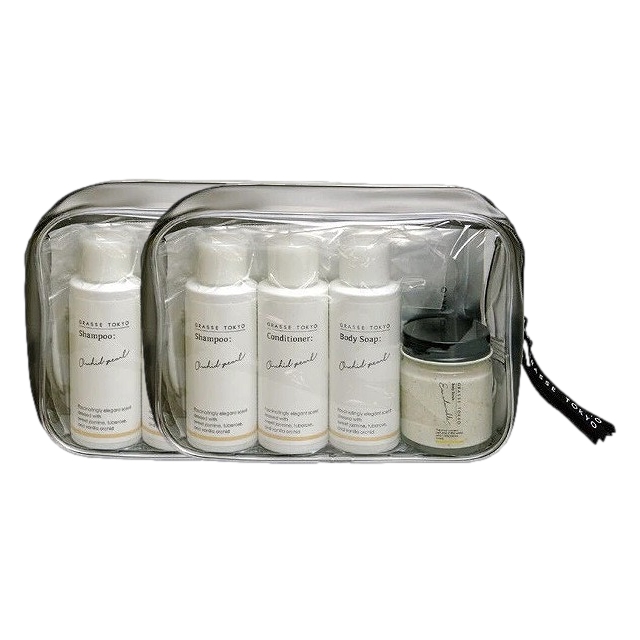 グラーストウキョウ トラベルポーチセット 2セット ブラックカラント