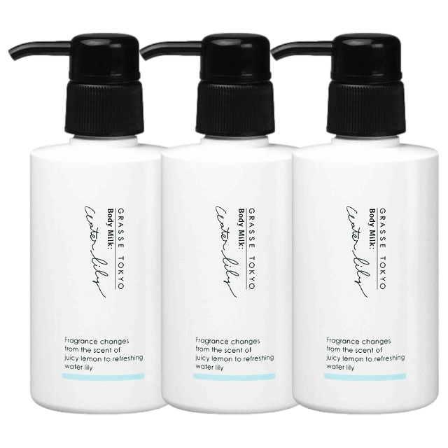 グラーストウキョウ ボディミルク 150ml x 3 ウォーターリリー