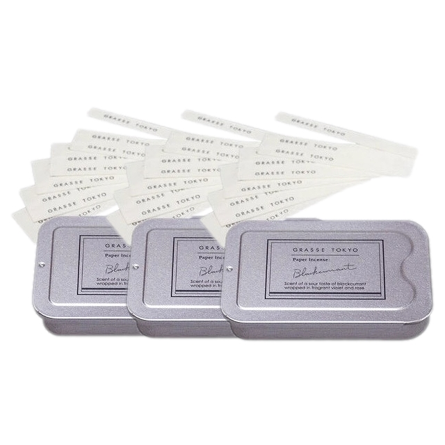 グラーストウキョウ ペーパーインセンス ＜紙のお香＞ 15枚 x 3 ブラックカラント