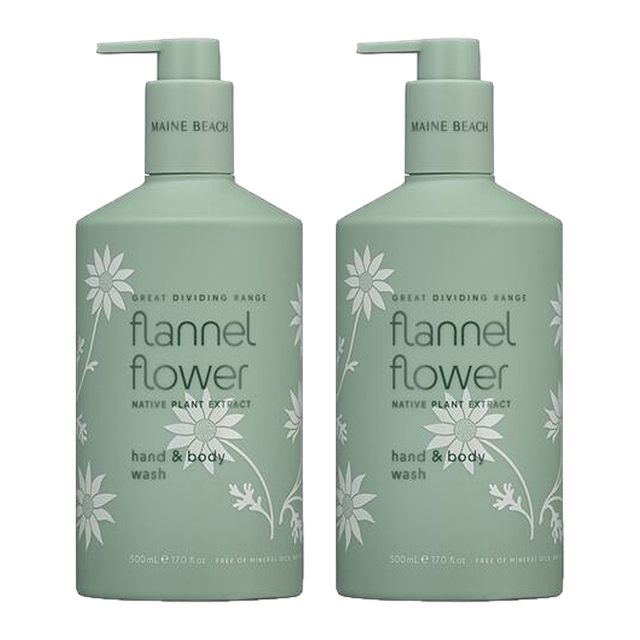 マインビーチ ハンド&ボディーウォッシュ フランネルフラワー 500ml x 2 お得な2個セット