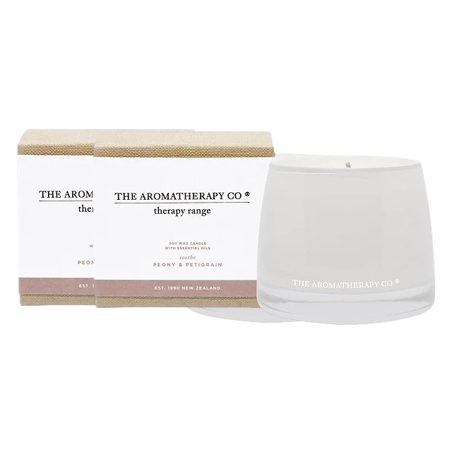 セラピーレンジ エッセンシャルソイキャンドル 260g x 2 ピオニー＆プチグレン