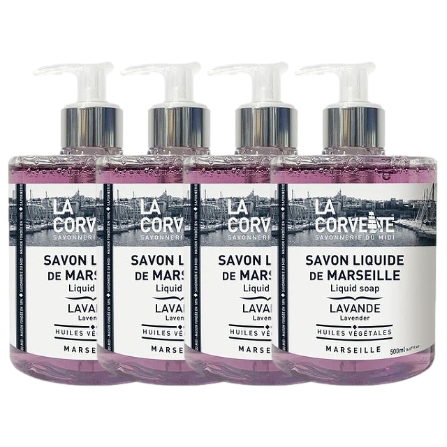 ラ コルベット サボン リキッド 500ml x 4 ラベンダー