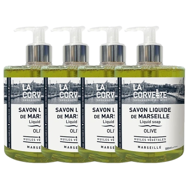 ラ コルベット サボン リキッド 500ml x 4 オリーブ