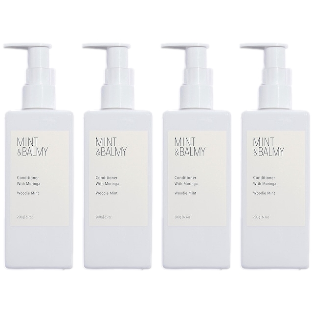 ミント アンド バーミィ コンディショナー With Moringa 200ml x 4 ウッディミント