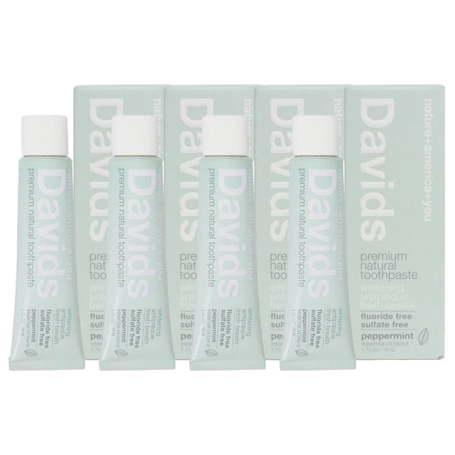 デイヴィッズ  ホワイトニングトゥースペースト 50ｇ x 4 ペパーミント