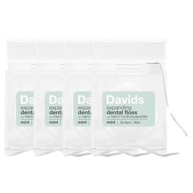 デイヴィッズ  プレミアムデンタルフロス 30m（約75回分） x 4 お得な4個セット
