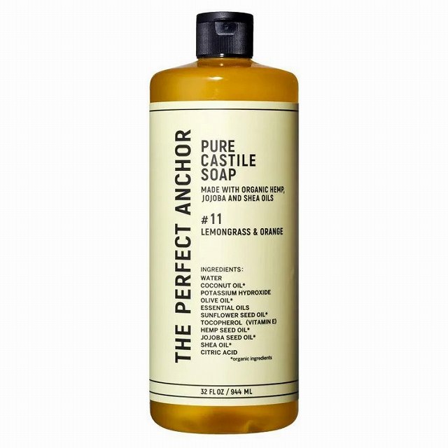 ザ パーフェクトアンカー ピュア カスチールソープ 944ml レモングラス＆オレンジ