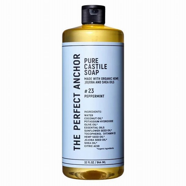 ザ パーフェクトアンカー ピュア カスチールソープ 944ml ペパーミント