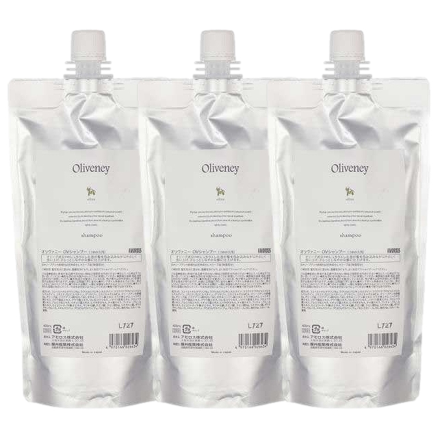 アモロス オリヴァニー OVシャンプー 400ml x 3 レフィル